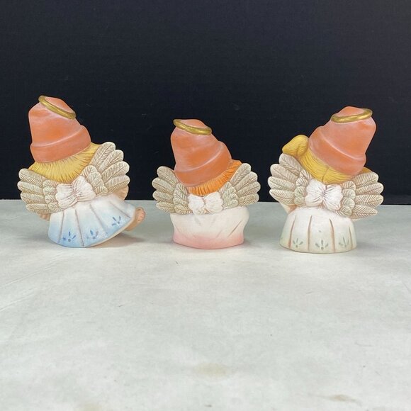 Cracked Flower Pot Garden Fairy Angel Figurines Set of 3 - Picture 3 of 8